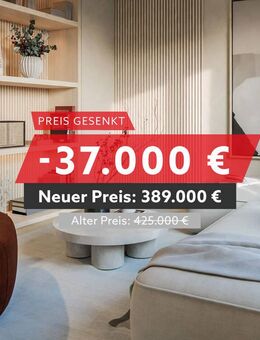 Raumwunder: effizient geschnittene 2-Zimmer-Wohnung mit Süd-Loggia im klimafreundlichen Neubau - Karlsfeld