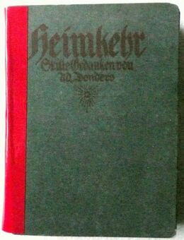 Heimkehr - stille Gedanken - 6. Auflage von 1922 - Niederfischbach