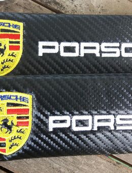 Gurtpolster Porsche Sticklogo Carbon-Look neu und unverbaut - Berlin
