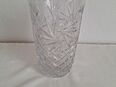 Schwere Glas Kristall Vase ca. 23cm hoch Öffnung ca. 14cm in 45259
