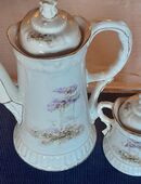 Formschöne Kaffeekanne und Zuckerdose Bareuther Waldsassen in 82407