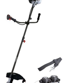 Scheppach Benzin-Motorsense BCH3300PB, 25,5 cm Arbeitsbreite Messer, 43 cm Arbeitsbreite Faden