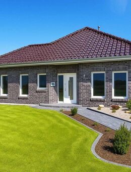 Schlüsselfertiger KfW-55-Neubau-Bungalow mit Carport in zentraler Lage von Wiesmoor - Wiesmoor