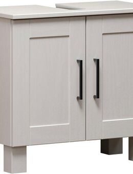 welltime Waschbeckenunterschrank Ulea (1-St) Waschtisch aus Massivholz mit Bügelgriffen - Maße (B/T/H) 60/30/55 cm