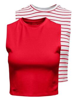 ONLY Crop-Top ONLCHOICE S/L 2-PACK TOP BOX JRS (Packung, 2-tlg)