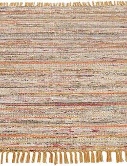 carpetfine Teppich Kelim Chindi, Wendeteppich, rechteckig, Höhe: 6 mm, handgewebt, Fleckerlteppich mit Fransen, auch vielen in Läufergrößen