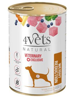 4Vets Natural Hund Weight Reduction 400 g - 12 x 400 g