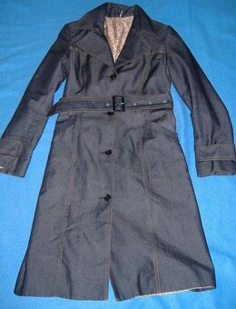 NEU * Klassisch * edel * Original VINTAGE * Jeans - Look * Trench- Coat * Mantel "H&M" Gr. 36- 38, 40/ S- M * schwarz * - Riedlingen
