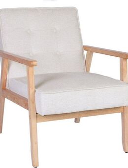 Home affaire Loungesessel MENONRI mit Armlehnen aus Massivholz, Relaxsessel, Lese-Sessel, Cocktailsessel in Cord und Webstoff