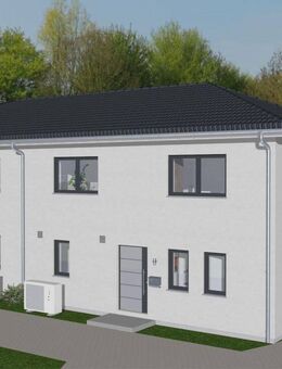 Fertig projektierte Doppelhaushälfte 131 m² inkl. 250 m² Grundstück, Dachgeschoss ausbaufähig - Hirschaid