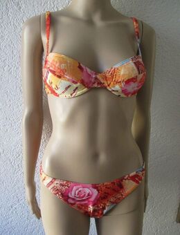 NEU * ungetragen * Rosen Romantik * Bügel * Neckholder * Bikini "solar" Gr. 36/ S * bunt * - Riedlingen