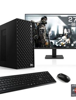 CSL Mystic V24093 PC-Komplettsystem (27", AMD Ryzen 5 5600, GeForce RTX 3050, 16 GB RAM, 1000 GB SSD)