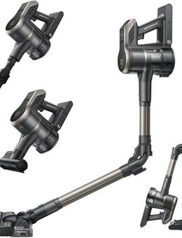 Mova Akku-Stielstaubsauger S2, 25.000Pa Saugkraft, 460 W, beutellos, flexibles Faltrohr, vielseitige Aufsätze, Laufzeit bis 60 Min