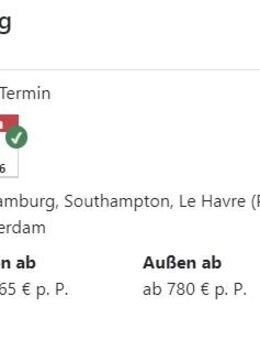 AIDA Kreuzfahrt · Metropolen ab Hamburg · 7 Tage · ab 565,- p. P. - Wertheim