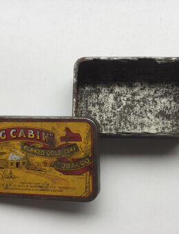 Blechdose Sammler Antik Log Cabin 1920er Jahre - Fulda
