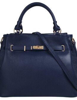Samantha Look Henkeltasche, echt Leder, Made in Italy, geräumige Henkeltasche mit Smartphonefach