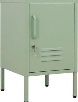 INOSIGN Nachtkommode Nachttisch Nachtkonsole Beistelltisch Metallschrank Siena (in 4 Farben aus Metall Stahlschrank Bestseller), Nachtschrank in der Höhe verstellbar, abschließbar