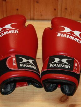 Boxhandschuhe 10 Oz Rot Hammer neuwertig - Borken