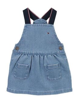 Tommy Hilfiger Latzkleid DENIM DUNGAREE DRESS mit Logostickerei, mit Knöpfen