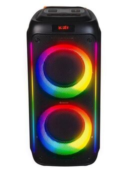 Denver BPS-458 Party-Lautsprecher (Bluetooth, 100 W, mit Fernbedienung und wireless Mikrofon)