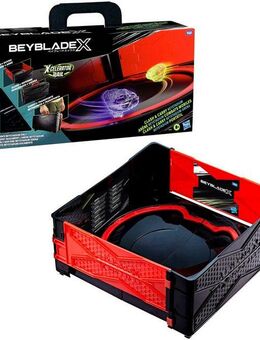 Hasbro Speed-Kreisel Beyblade X Clash and Carry Beystadium-Arena (1-tlg), mit Griff zum Mitnehmen