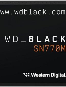 WD_Black SN770M interne SSD (1 TB) 5150 MB/S Lesegeschwindigkeit, 4900 MB/S Schreibgeschwindigkeit, M.2 2230 NVMe