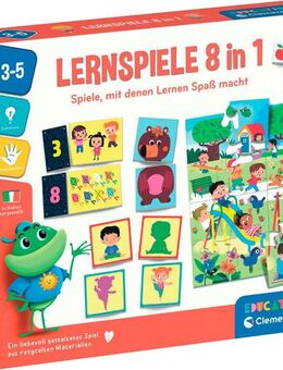 Clementoni® Spiel Education, Lernspiel 8 in 1, Lernspiel, Made in Europe