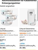 Katzenstreu, Entsorgung Eimer plus Nachfüll Kassetten in 96332