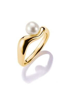 THOMAS SABO Fingerring Natural Beauty Ring mit Perle, mit Süßwasserzuchtperle