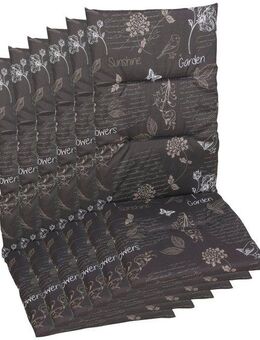 GO-DE Hochlehnerauflage Amalfi, (Set, 6 St), 118x48 cm