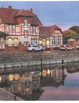 Ehemaliger Bahnhof am neu ausgebauten Peene-Hafen mit Restaurant und Wohnungen - Loitz