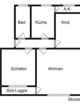 EI6755 Schöne 3-Zimmer-Eigentumswohnung mit Süd-Loggia / Schierling - Schierling