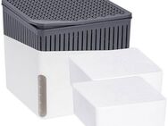 WENKO Luftentfeuchter Modell Cube, für 80 m³ Räume, Tank 1,6 l, mit 2 x 1000 g Entfeuchter-Blöcken