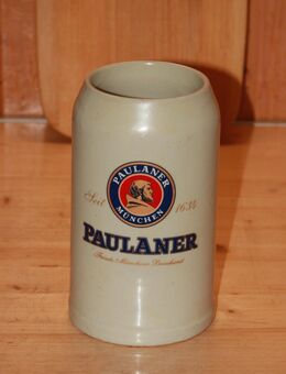 Paulaner München seit 1634 Bierkrug 1 L Steingut Steinzeug Keramik neuwertig - Borken