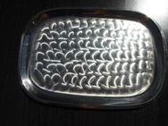 Quist Tablett Platte Servierplatte 33,5 x 23,5 cm Metall silber Vintage 3,- - Flensburg