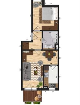 Biederitz, Gemütliche kleine 2-Zimmer-Wohnung im Obergeschoss! (Wol. 63, WE 50) - Biederitz