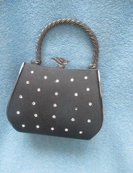 NEU * Edel * Swarovski * Strass * Glitzer * Kristalle * Seiden- Satin * Art- Decò * DESIGNER * Abend * Henkel * Hand- Tasche * Bag * schwarz * black * - Riedlingen