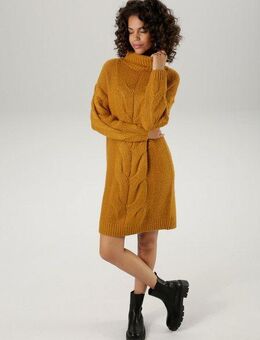 Aniston CASUAL Strickkleid mit extravagantem Zopfmuster