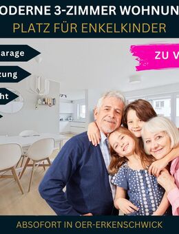 Seniorengerecht & Stilvoll: 3-Zimmer-Wohnung mit Balkon, Stellplatz & Garage - Oer-Erkenschwick