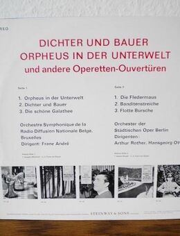 Dichter und Bauer-Orpheus in der Unterwelt u.a. Operetten-Ouvertüren-Vinyl-LP,Telefunken,50/60er Jahre - Linnich