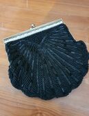 Edle,alte Perlen/Pailletten Handtasche in 58452