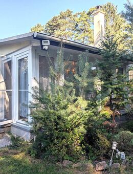 Natur pur: Wochenendhaus und Grundstück mit Kamin, Wintergarten & Wärmepumpe in der Dübener Heide - Muldestausee