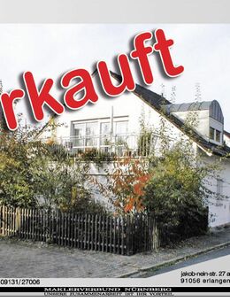 Großzg. 1-Zim.-APP mit Terrasse, nördl. von Erlangen - Bubenreuth