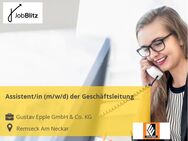 Assistent/in (m/w/d) der Geschäftsleitung - Remseck (Neckar) Remseck