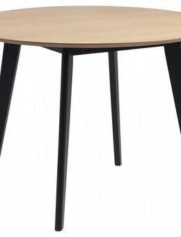 ACTONA GROUP Esstisch Roxby runder Esstisch, TOPSELLER! pflegeleicht, starke Tischplatte (1-St., Küchentisch, OTTOs Choice), Roxby Esstisch rund, mit Eiche Furnier Ø 105 cm