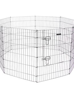 Kerbl Pet Gehege mit Türe für Welpen und Kleintiere - 8 Elemente à B 57 x H 78 cm