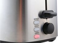 Hanseatic Toaster HT8007SD, 2 kurze Schlitze, 800 W, mit Brötchenaufsatz
