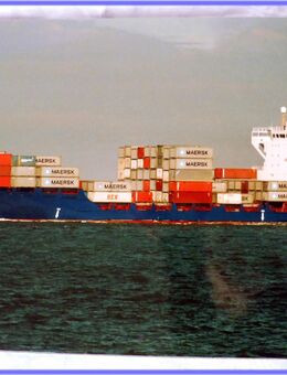 Bild Container Schiff auf Holz Platte gezogen. Hamburg Ostsee, Meer, Modelbau,3D,Frachter,Rarität - Hamburg