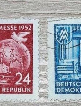 Briefmarken DDR 1952 Leipziger Herbstmesse komplett gestempelt - Görlitz