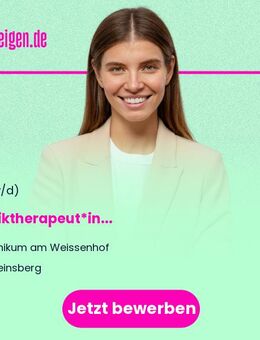 Musiktherapeut*in (w/m/d) - Weinsberg